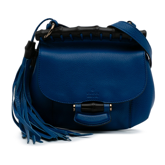 Pre-Loved Gucci Small Leather Bamboo Nouveau Fringe Crossbody - Picture 1 of 10